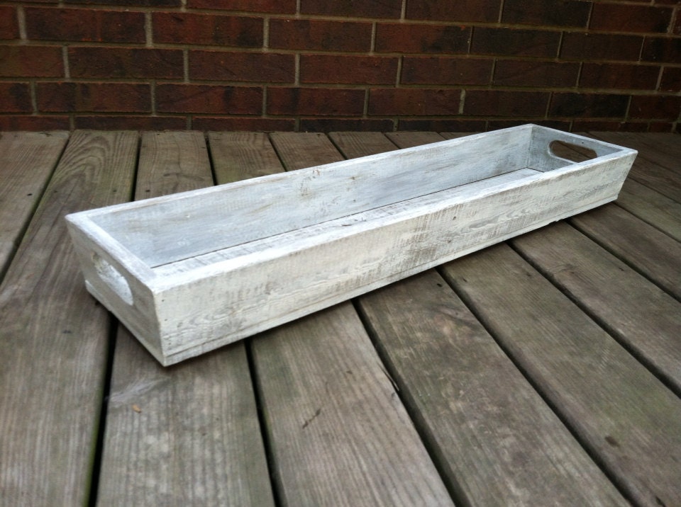Reclaimed Wood Long Tray/Table by CleverGoose on Etsy