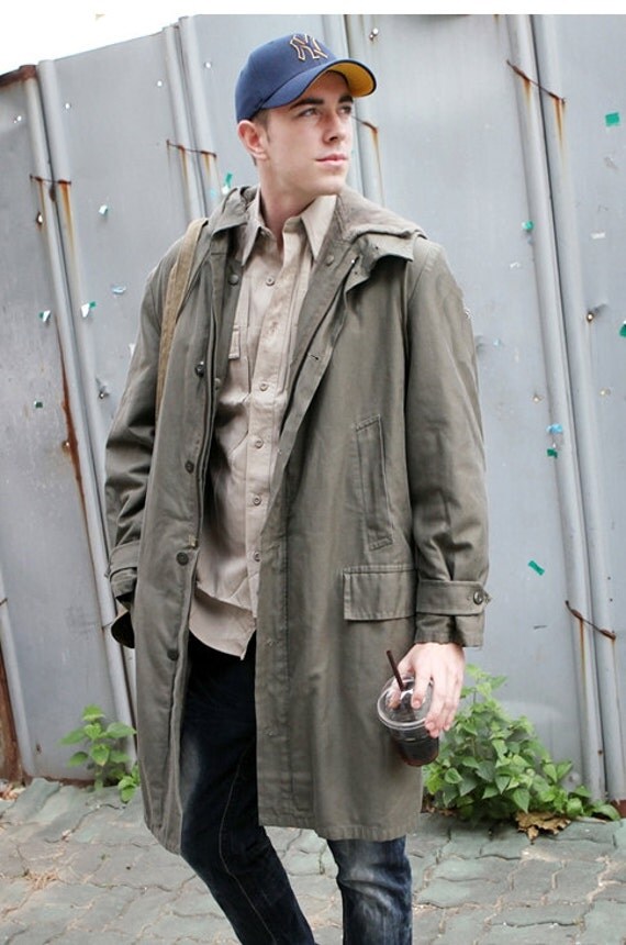 Oyb Luge German Winter Parka W Liner Winter Coat East Germany Military Border Patrol Trenchcoat