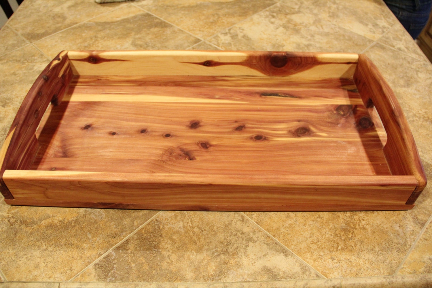 Wooden serving tray kitchen serving trays cedar serving