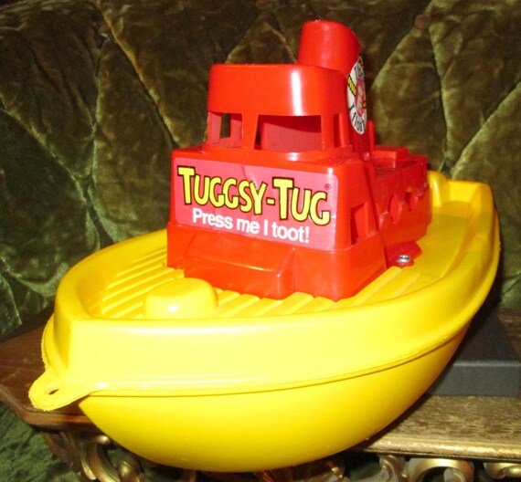 Toy Boat Vintage Tuggsy Tug Toot Float Boat 1977 by Empire