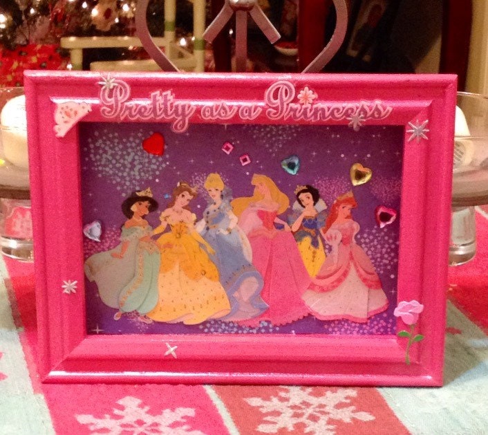 Disney Princess Shadow Box Frame by onlyadreamBoutique on Etsy