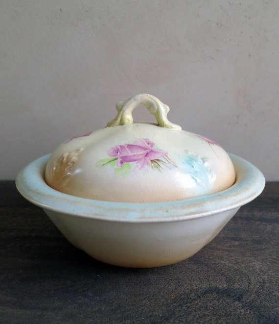 Antique Covered Butter Dish Covered Cheese Keeper by MinniesFlea