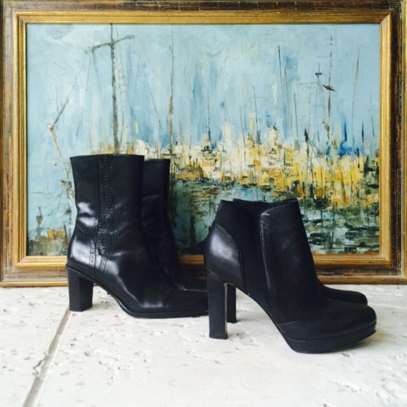 Black Leather VIA SPIGA Boots