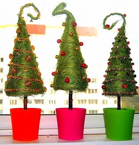 Centerpiece NEW YEAR Trees, Christmas gift, table decoration