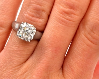 Tiffany & Co. 4.01Ct GIA G-VS1 Lucida Diamond Platinum Engagement Ring