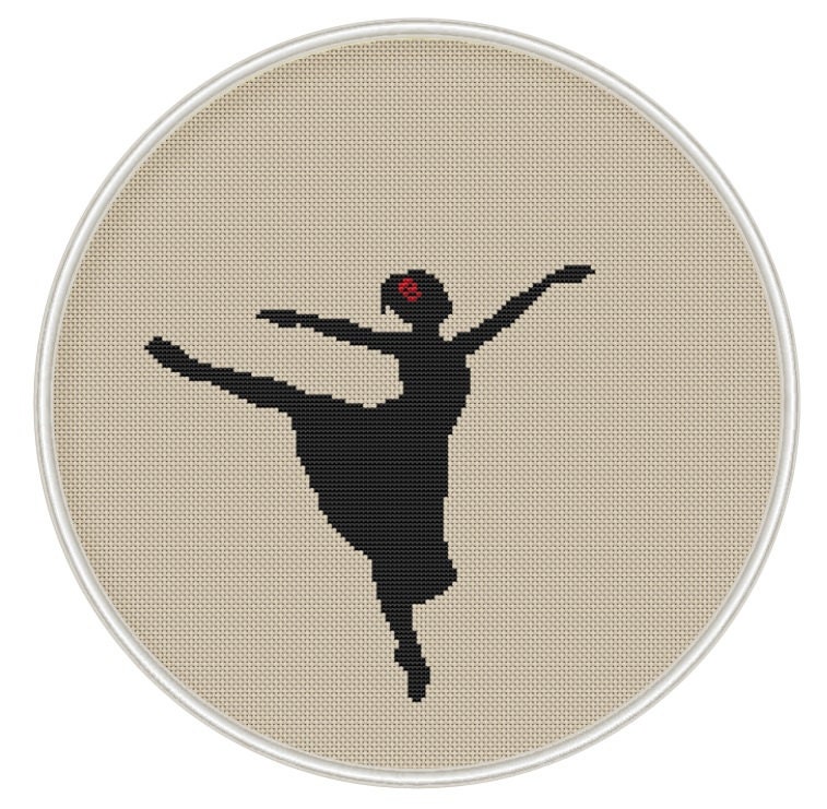 Ballet dancer cross stitch pattern Cross stitch pattern PDF