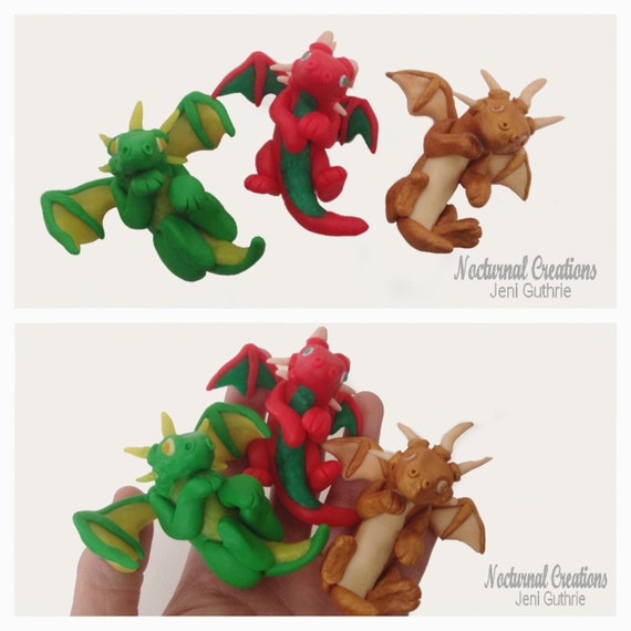 Little Dragons Ornaments Gift Wedding by NocturnalCreationsx