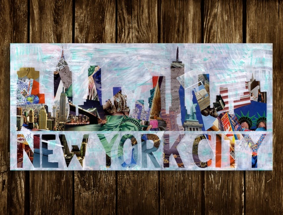 New York Skyline Wall Art Christmas Gift Ideas Wedding Gift570x433 ...