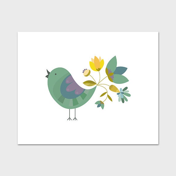 Bird Printable 8x10 Instant Download Bird Art by MossAndTwigPrints
