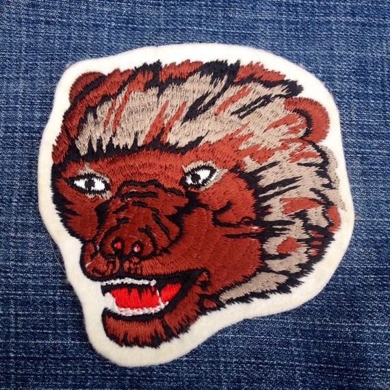 Vintage 70's Embroidered Wolverine Patch / by SunKinTreasures