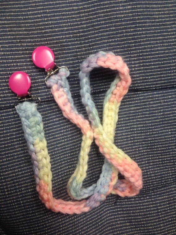 Mitten Glove String With Clips Baby by MamasClipsAndCrochet