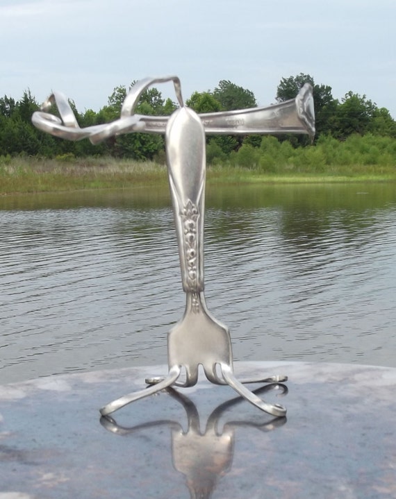 Spinning Fork Sculpture by CoolerJewelers on Etsy