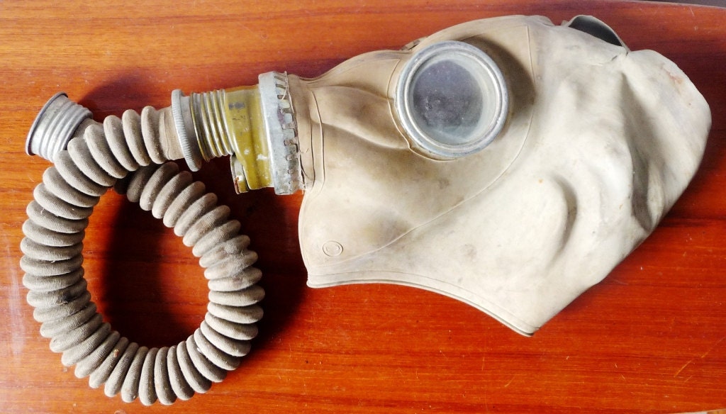 WWII Decoration Gas Mask Prop Collectors Russian by GoodGoodings