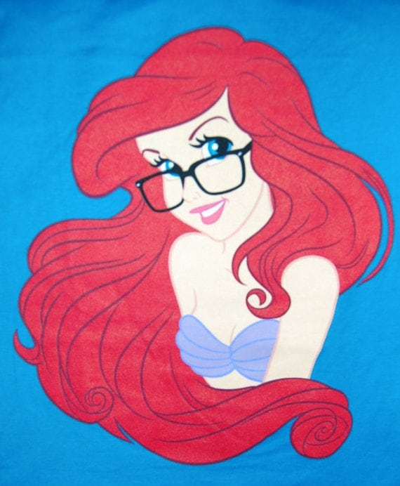 hipster ariel shirt