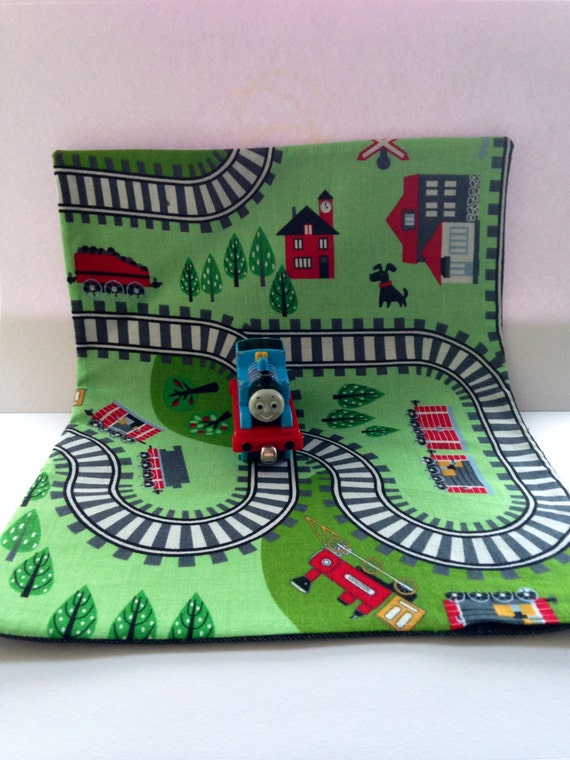 Travel train play mat by Mummalovesyou on Etsy