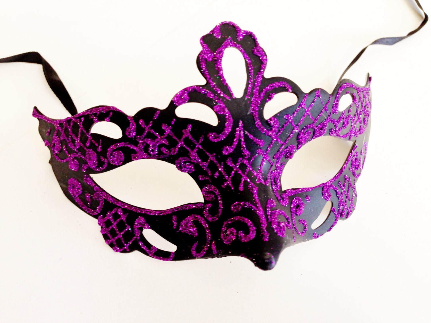 Kids mask Purple Glitter Mask Halloween Mask Masquerade Masks