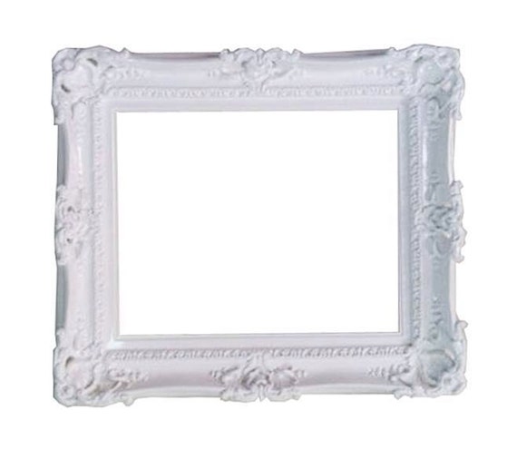 16x20 Wedding White Frame Baroque Mirror Shabby Chic Frame