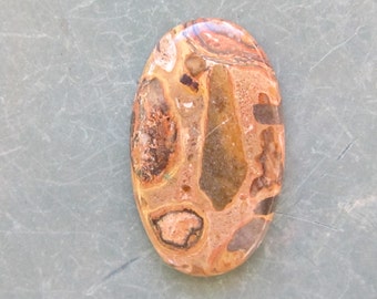 33x20mm coffee jasper beige brown oval cabochon