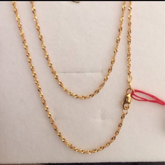 Singapore Twist Chain 22k/916 SOLID GOLD 22ct by