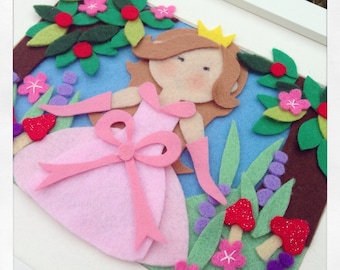 Princess pictures frame handmade