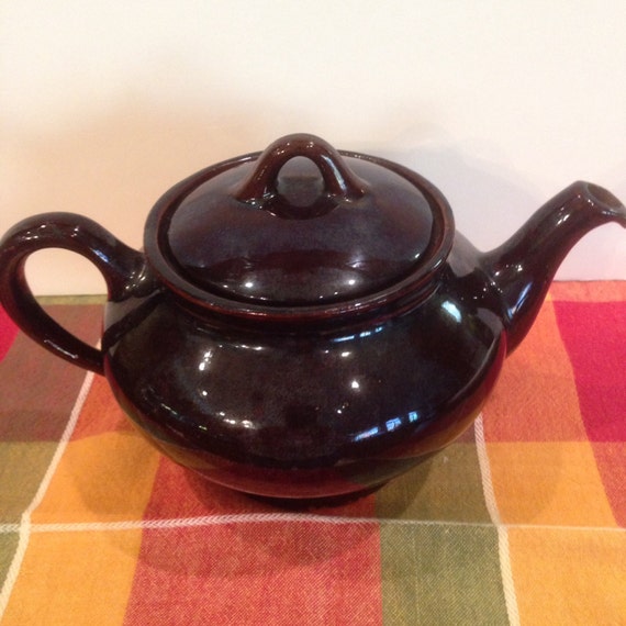 Items similar to Royal Canadian Teapot,Art Pottery,Brown Betty, Hot Tea ...