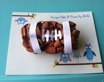 Football Sculpture Hair Clip