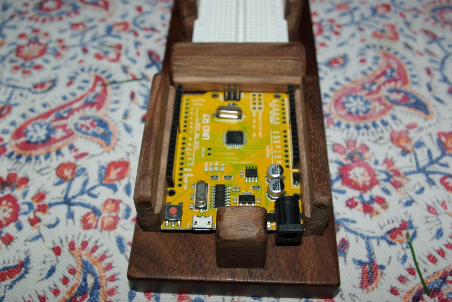 Deluxe wooden arduino base Breadboard Wood case Learn