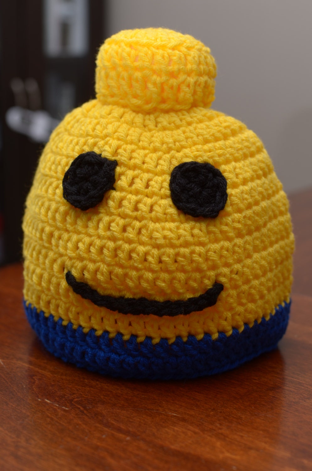 Crochet Legoman Beanie Lego Hat Crochet Lego by TheRainbowDesigns