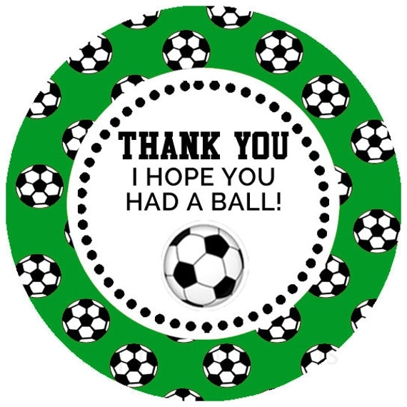 Printable Soccer Party Favor Tags / Stickers