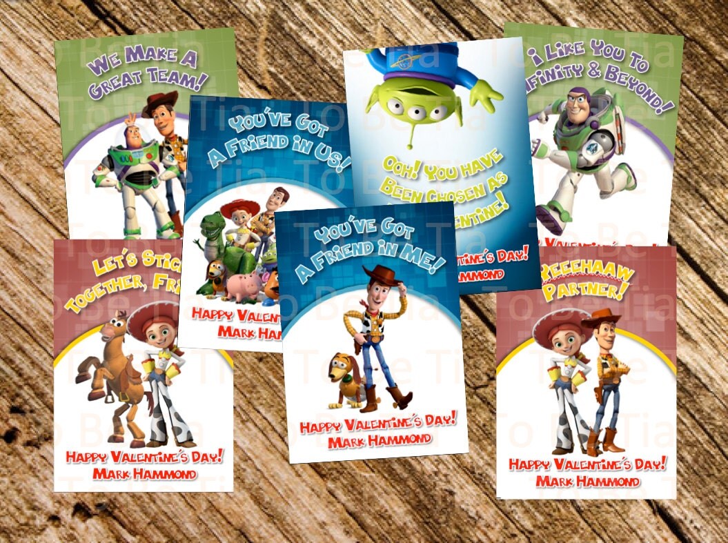 Toy Story Valentine's Day Cards for Kids