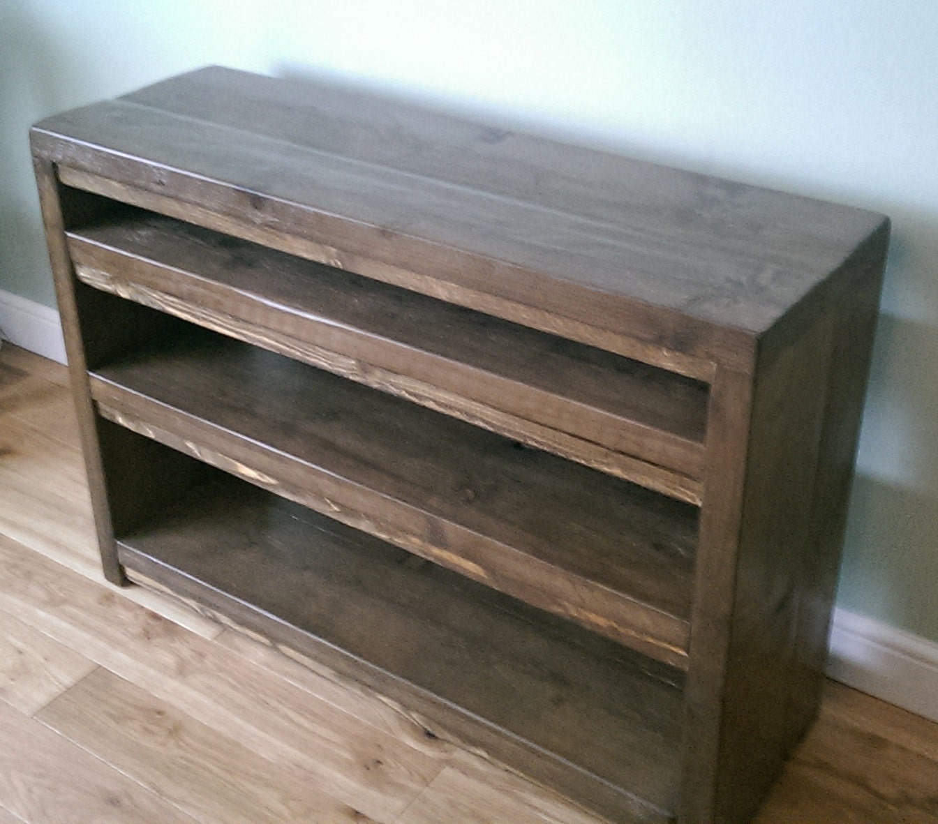 Hand Made Rustic Shelving Unit Solid Wood in by rusticfare