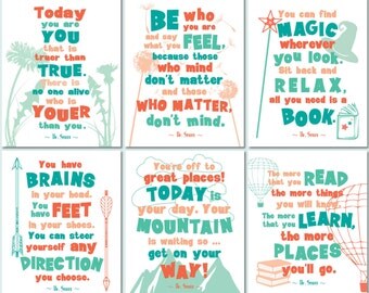 dr seuss quotes printable poster blue jpg you have brains in