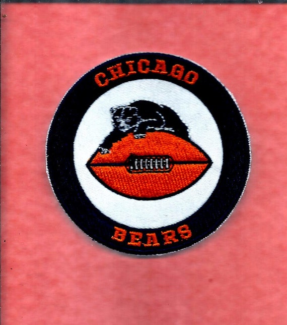 New 3 Inch Chicago Bears Retro Iron on Patch by BIGDAVEPATCHES