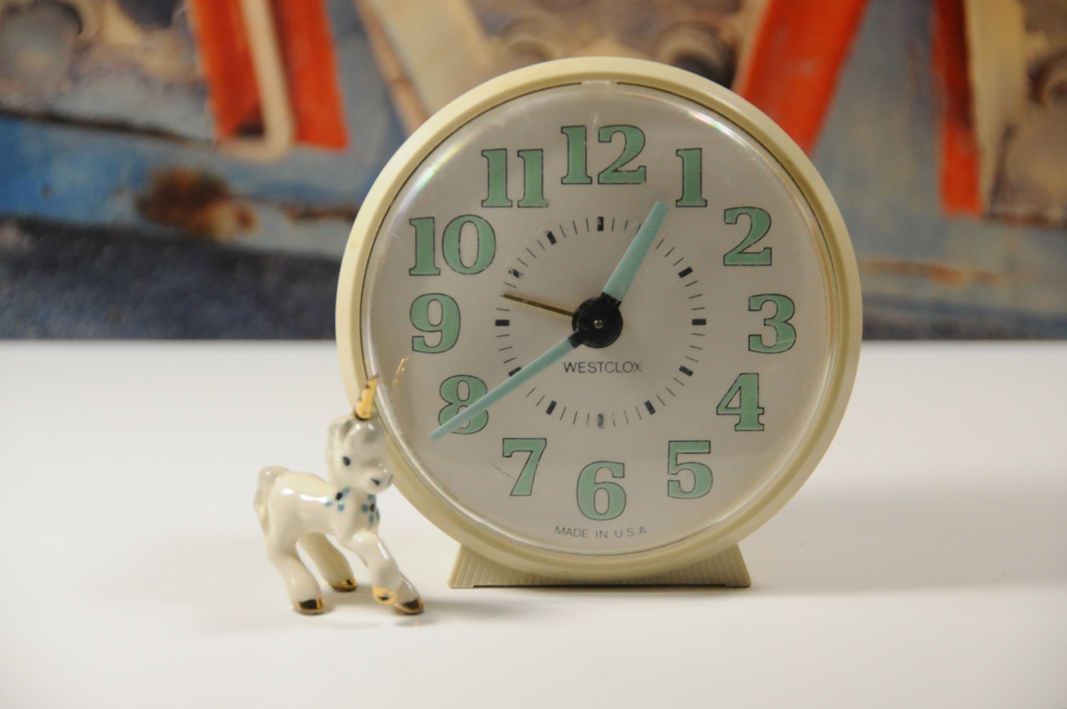 Vintage Westclox Bedside Alarm Clock