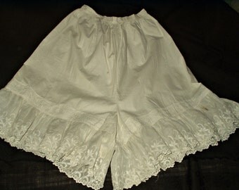 Items similar to White, Full Victorian Pantaloons on Etsy