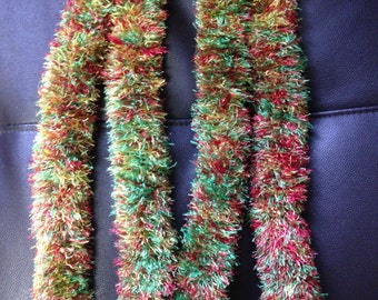 Reggae: Red, Yellow, & Grass Green Pua Yarn Lei