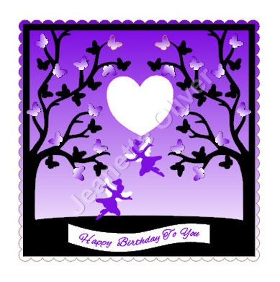 Items similar to Butterfly Tree with Fairies SVG Digital ...