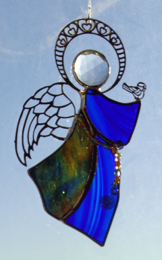 Stained Glass Angel Ornaments By Krysiasstainedglass On Etsy 5454