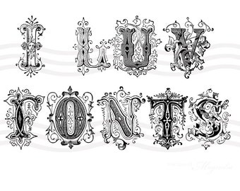 Popular items for letter clip art on Etsy