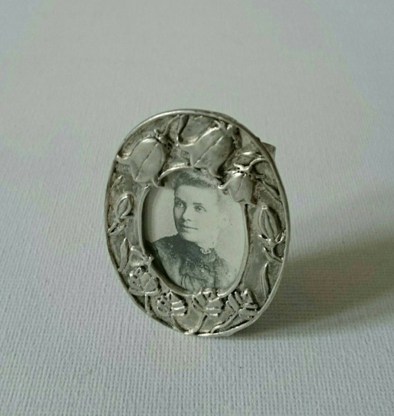 Silver Scenes Vintage Miniature Photo Frame by MichaelmasDaisy