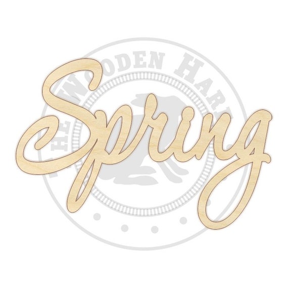 Spring Wood Cutout 170281 Unfinished wood by TheWoodenHare