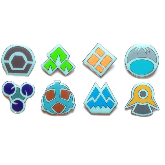 Pokemon Badges Gen 4 Sinnoh Clear Coat Silver by PokemonBadge