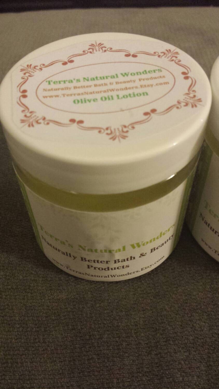 Olive Oil Body Lotion w/ ALL NATURAL by TerrasNaturalWonders