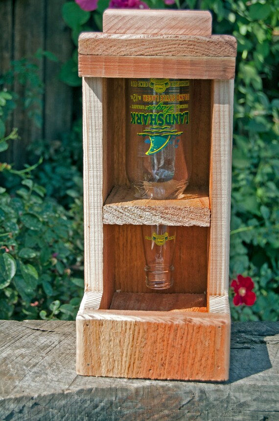 Landshark Beer Bottle Bird Feeder