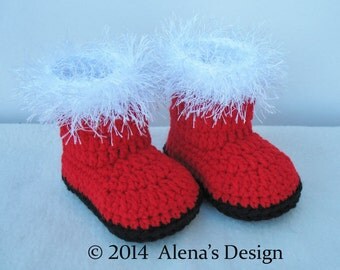 Items similar to Kids Christmas shoes - Santa Claus hand painted red ...