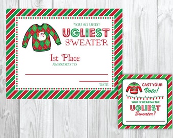 Ugly sweater awards | Etsy