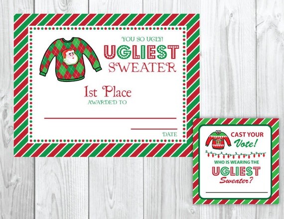 ugly-sweater-christmas-party-voting-cards-awards-tacky