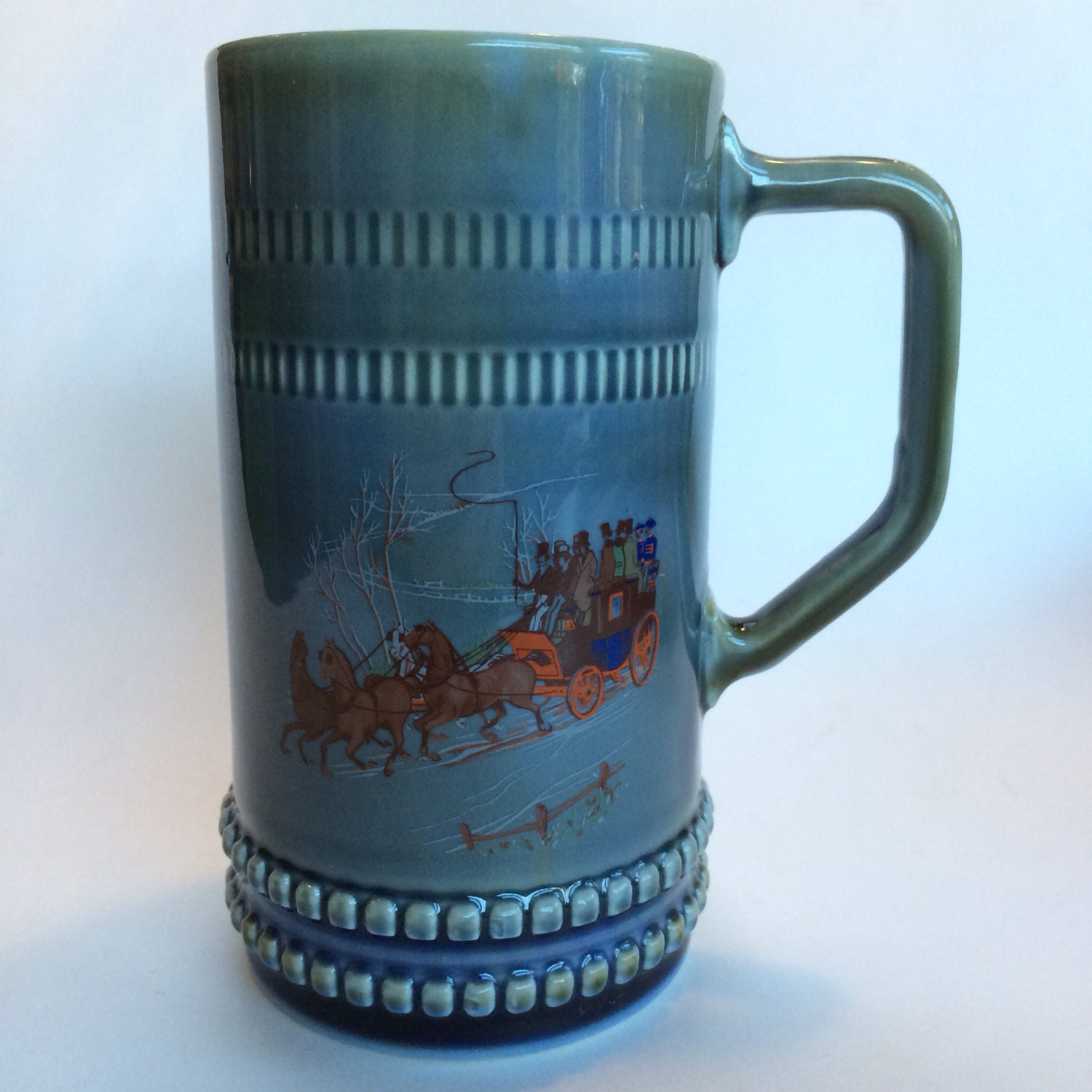 Vintage Irish Pottery Ceramic Pilsner Beer Stein Wade Haute Juice