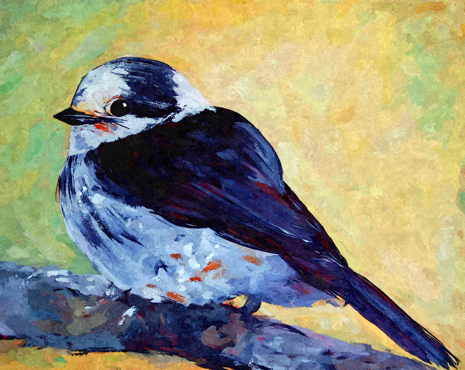 422 Original Acrylic bird painting Acrylic bird painting