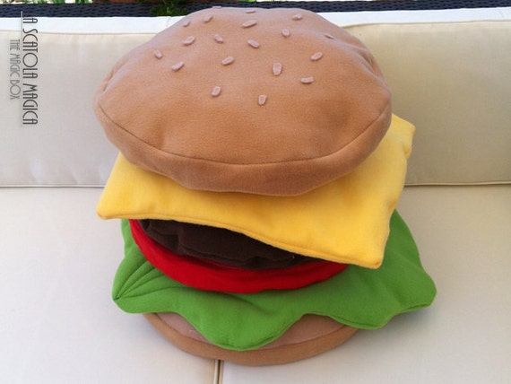 giant burger pillow